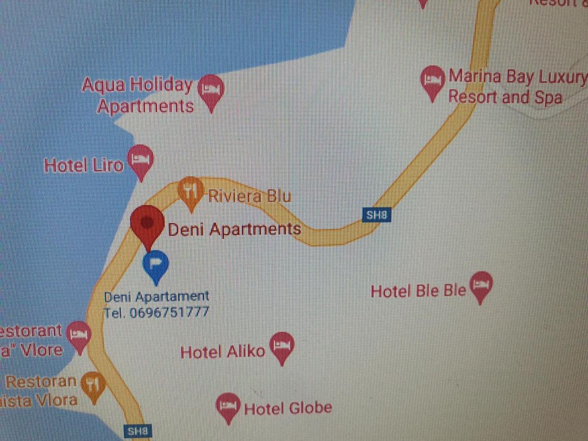 Deni Sea View Apartment Влёра Экстерьер фото